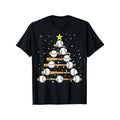 Funny Baseball Player Xmas Baseball Christmas Tree T-Shirt, 100% Cotton, Fabric Weight 180g, Single sided printed men'S...