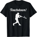 Funny Baseball Shirt, Touchdown Baseball Vintage Retro Baseball Player Gift T-Shirt Menswear Top Menswear Top Hoodie,...