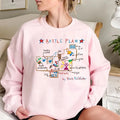 Funny Battle Plan Map Shirt, Home A-lone Sweatshirt, 90s Christmas Movie Sweater, Funny Christmas Sweatshirt, Christmas...