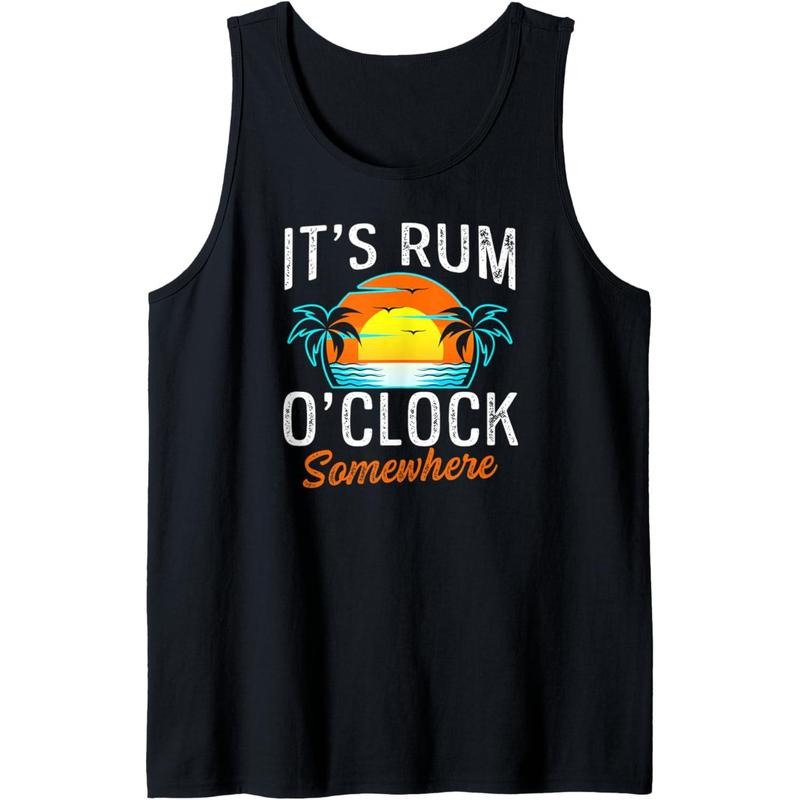Funny Beach Rum Drinking Tank Top MADE IN USA T-Shirts, Hoodie, Sweatshirt | GrindPrints.com