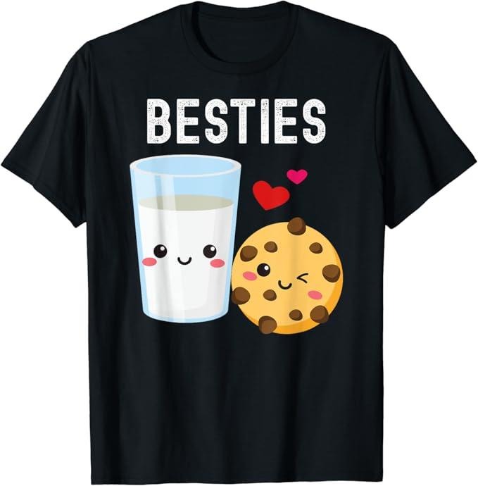 Funny Best Friend Shirts Best Friend Besties Kawaii Milk Cookie Best Friends Couples Matching Menswear Top T-Shirts, Hoodie, Sweatshirt