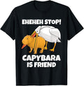Funny Best Friend Shirts Best Friend Funny Capybara Gets Eaten Pelican Friends Meme Menswear Top Casual Classic T-Shirts, Hoodie, Sweatshirt