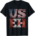Funny Best Friend Shirts, Gift For Best Friend, USEH Flag Funny American Canadian Friends Citizenship Party T-Shirt...
