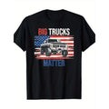 Funny Big Trucks Matter Love Lifted Truck American Flag T-Shirt 100%cotton made in usa Hoodie, Sweatshirt | GrindPrints.com
