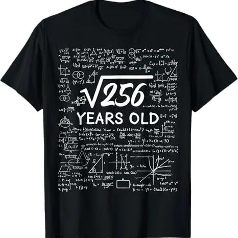 Funny Birthday Shirts, Funny Math 16th Birthday T-Shirt - Menswear Top Hoodie, Sweatshirt | GrindPrints.com