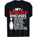 Funny Bowling Excuses For Bowler T-Shirt Made in USA Hoodie, Sweatshirt | GrindPrints.com