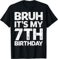 Funny Bruh Shirt, Bruh I'm 9 Year Old Gifts 9th Birthday Boy Funny Nine T-Shirt