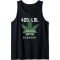 Funny Cannabis Weed Meme 420 LOL I smoke weed everyday Tank Top T-Shirts, Hoodie, Sweatshirt | GrindPrints.com