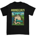 Funny Cat Acid Washed Tee Featuring Minecat Diamond Warrior and Bold Gamer Meme Design Hoodie, Sweatshirt | GrindPrints.com