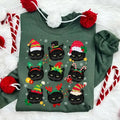 Funny Cat Christmas Sweatshirt, Gumpy Cute Black Cat Shirt, Cat Mom Christmas Shirt Hoodie | GrindPrints.com