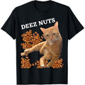 Funny Cat Deez Nuts Joke T-Shirt made in usa Hoodie, Sweatshirt | GrindPrints.com
