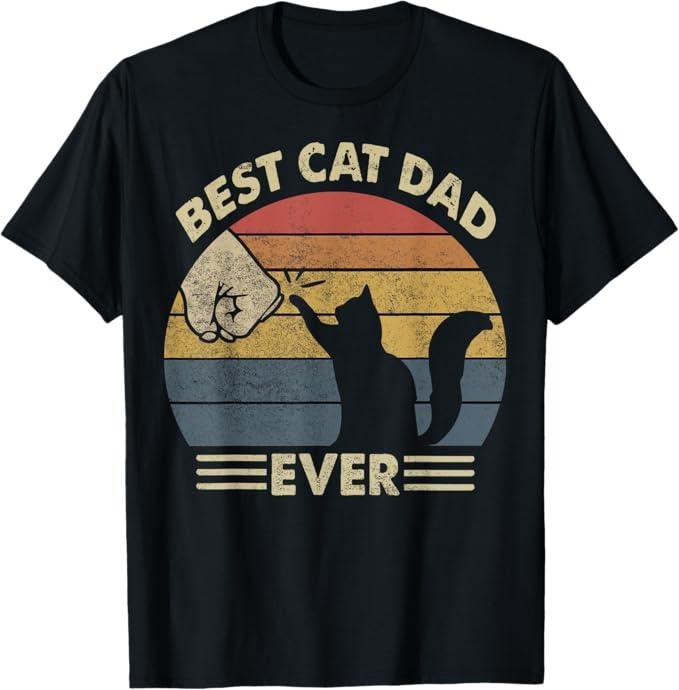 Funny Cat Shirts, Cat-Shirt Men Best Cat Dad Ever Funny Dad T-Shirt - Menswear Top Hoodie, Sweatshirt | GrindPrints.com