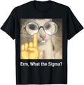 Funny Cat Shirts, Erm, What the Sigma Cat Meme Funny T-Shirt - Menswear Top Hoodie, Sweatshirt | GrindPrints.com