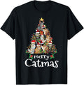 Funny Cat Shirts Merry Catmas Funny Cat Mom Cat Dad Cat Menswear Top T-Shirts, Hoodie, Sweatshirt