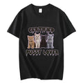 Funny CerTified Pusssy Lover Meme Cat Graphic T Shirts Unisex Fashion Kawaii T-shirt Street Casual Vintage T-shirts...