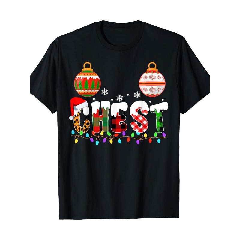 Funny Chest Nuts Couples Christmas Chestnuts Matching T-Shirt - 220g made in usa Hoodie, Sweatshirt | GrindPrints.com