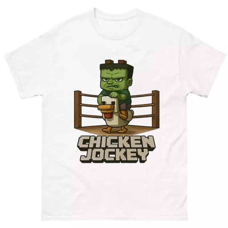 Funny Chicken Jockey T-Shirt Featuring Hilarious Meme and Playful Gaming Design Hoodie, Sweatshirt | GrindPrints.com