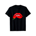 Funny Chili Print, Men's Cotton T-shirt, Graphic Tee Men's Outdoor Clothes, Men's Clothing, Casual Short Sleeve Crew Neck...