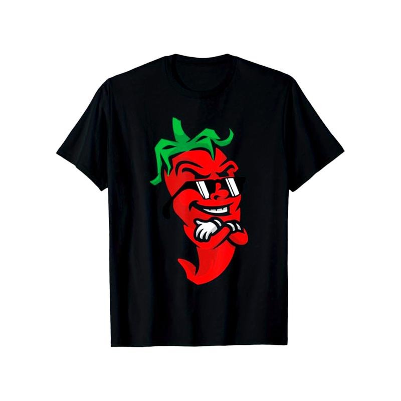 Funny Chili Print Cotton Outdoor Clothes Casual Short Sleeve Crew Neck Made Usastyle{N002}6 T-Shirts, Hoodie, Sweatshirt