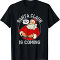 Funny Christmas - Santa is coming Ugly Sweater Party XMAS T-Shirt Hoodie, Sweatshirt | GrindPrints.com