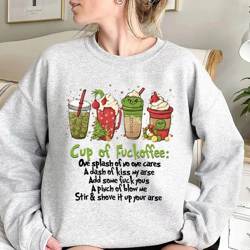 Funny Christmas Coffee Sweatshirt, Hoodie, Tshirt, Cute Christmas 2024 Gifts | GrindPrints.com