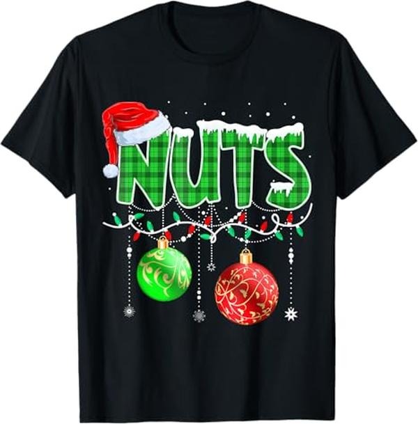 Funny Christmas Shirt, Christmas Gift, Chestnuts Matching Family Funny Chest Nuts Christmas Couples T-Shirt