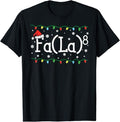 Funny Christmas Shirt, Christmas Gift, FA (LA)8 Funny Christmas Santa Fa La Math Teacher Student T-Shirt
