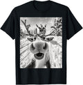Funny Christmas Shirt, Christmas Gift, Funny Reindeer Selfie Christmas T-Shirt