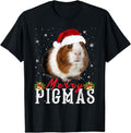 Funny Shirt Merry Pigmas Face Mask Funny Guinea Pig Santa Xmas Menswear Top T-Shirts, Hoodie, Sweatshirt