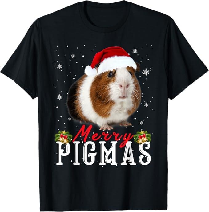 Funny Shirt Merry Pigmas Face Mask Funny Guinea Pig Santa Xmas Menswear Top T-Shirts, Hoodie, Sweatshirt