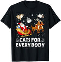 Funny Shirts Cats Everybody Cat Funny Xmas Santa Menswear Top T-Shirts, Hoodie, Sweatshirt