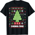 Funny Christmas Shirts, Chemistree Funny Science Christmas Tree Chemistry T-Shirt