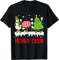 Funny Christmas Shirts, Neuro Crew Funny Christmas Neuro Nurse Brain Neurology Tech T-Shirt