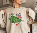 Funny Christmas Sweatshirt, Christmas Gift For Women, Funny Cat Sweatshirt, Christmas Tree Sweatshirt, Mens Christmas...