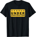 Funny Construction Work Shirts, Body Under Construction Fitness Workout Funny Saying Gym T-Shirt Menswear Casual Cotton...