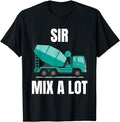 Funny Construction Work Shirts, Funny Concrete Mixer Cement Mixer Truck Driver Gift T-Shirt Menswear Casual Cotton...