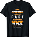 Funny Construction Work Shirts, Funny Construction Worker Crane Operator Work T-Shirt Menswear Casual Cotton Hoodie,...