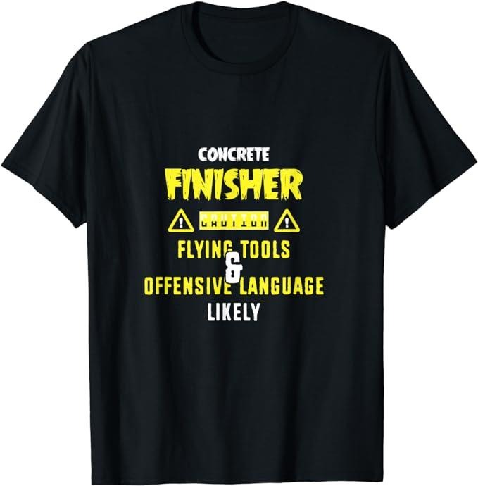 Funny Construction Work Shirts, Funny Work For Men Construction Concrete Finisher T-Shirt Menswear Casual Cotton Hoodie,...