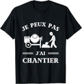 Funny Construction Work Shirts, Je Can Pas J'ai Construction Humour Work Men's Funny T-Shirt Menswear Casual Cotton...
