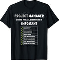 Funny Construction Work Shirts Project Manager Funny Construction Work Construction Manager Menswear Casual Cotton T-Shirts, Hoodie, Sweatshirt
