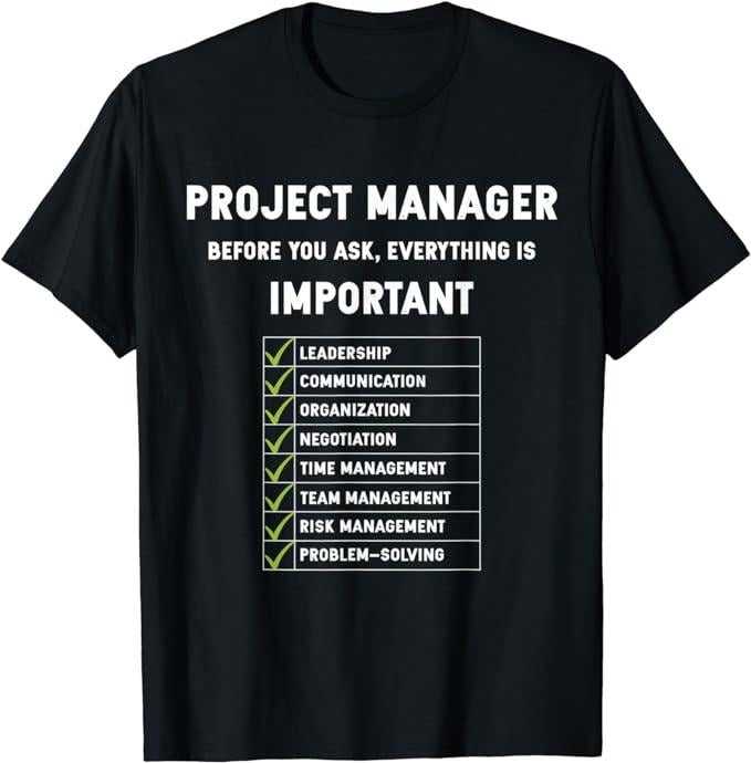 Funny Construction Work Shirts Project Manager Funny Construction Work Construction Manager Menswear Casual Cotton T-Shirts, Hoodie, Sweatshirt