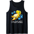 Funny Cute Dinosaur Workout Gym Fitness Weightlifting Gift Tank Top Made in USA T-Shirts, Hoodie, Sweatshirt
