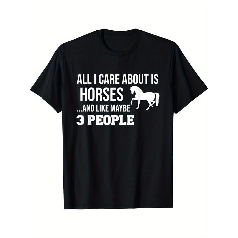Funny Cute Horse Shirt Gift Men Women Teens T-Shirt made in usa Hoodie, Sweatshirt | GrindPrints.com