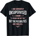 Funny Dark Humor Shirts For Men, Funny Adult Sarcasm I Am Currently Unsupervised T-Shirt Menswear Casual Cotton Hoodie,...