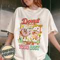 Funny Donut Teacher Comfort Colors Shirt, STAAR Test Day Shirt, Teacher Testing Shirt, Teacher Motivational Shirt, Retro...