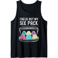 Funny Easter Egg Workout Check Out My Six Pack Abs Easter Tank Top made in usa T-Shirts, Hoodie, Sweatshirt | GrindPrints.com