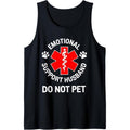 Funny Emotional Support Husband Do Not Pet Tank Top T-Shirts, Hoodie, Sweatshirt
