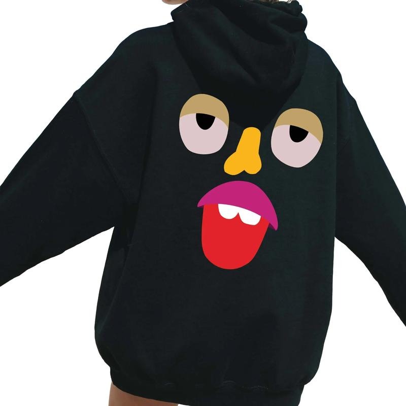 Funny Face hoodie, Silly Face Hoodie, T-Shirt, Sweatshirt, Gift For Friend | GrindPrints.com
