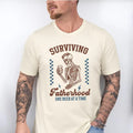 Funny Fatherhood Shirt Surviving Fatherhood One Beer At A Time Tee Sarcastic Dad Life Tee Skeleton Birthday Dad Tee...