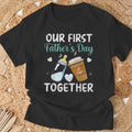 Funny Fathers Day Shirts, Gift for Dad, Dad And Son Our First Fathers Day Together Baby T-Shirt